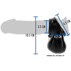 Toy Joy Sac à bourses souple Scrotum Holder Noir